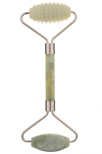 Skin Gym Double Duty Smooth & Textured Jade Face Roller