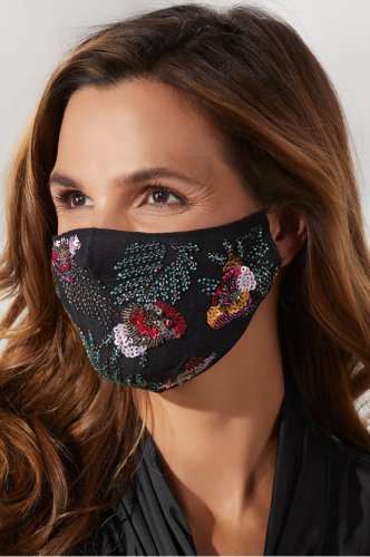 Floral Sequin Non-Medical Mask