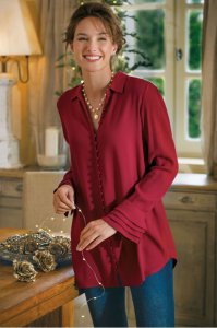 Petites Poet Blouse