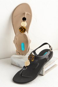 Tortoise Detail Beach Sandal