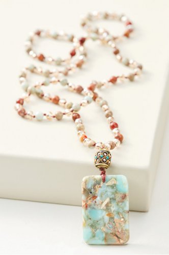Jessa Square Pendant Necklace