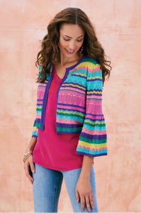 Petites Monteverde Stripe Cardigan