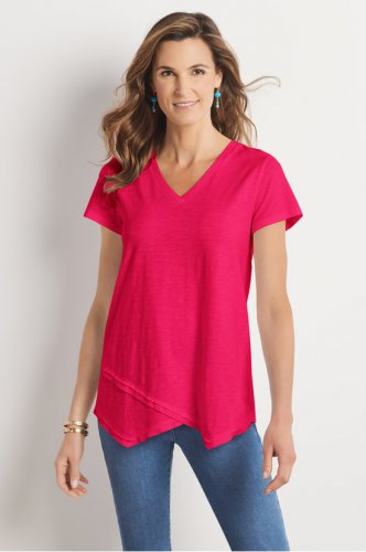 Women Waves of Happiness Layered Tee