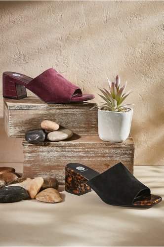 Chanelle Suede Heel Sandals