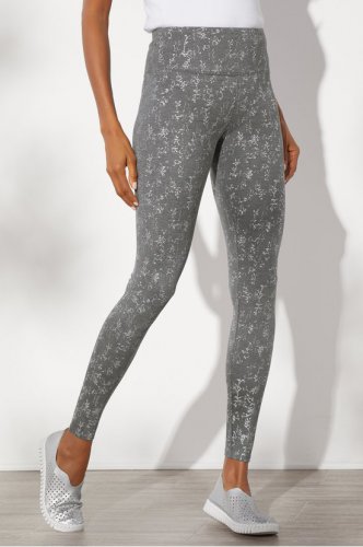 Petites Superslim Silver Foulard Leggings