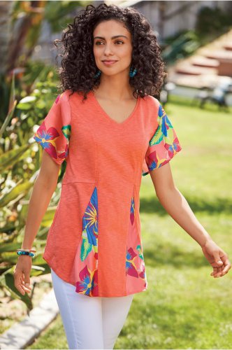 Women Bird of Paradise Handkerchief Top