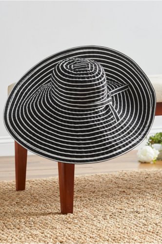 Packable Stripe Beach Hat