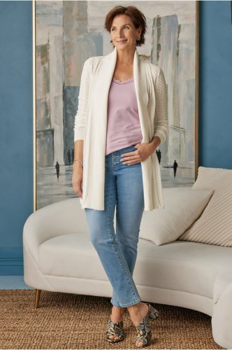 Ultimate Denim Exposed Button Straight Jeans