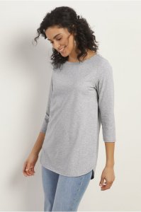 Isabel Pima Boatneck Tee