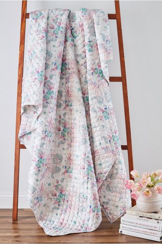 Printed Blissful Bamboo Quilt