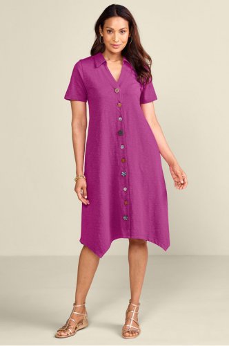 Danielle Button Dress