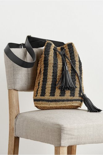 Straw Bucket Bag