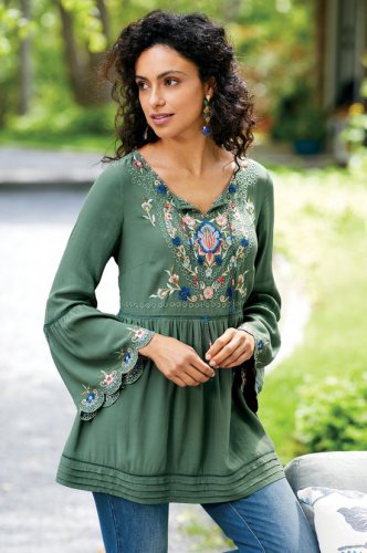 Women Rose Garden Blouse