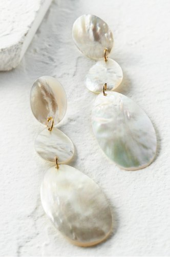 Mother-of-Pearl Drop Earring