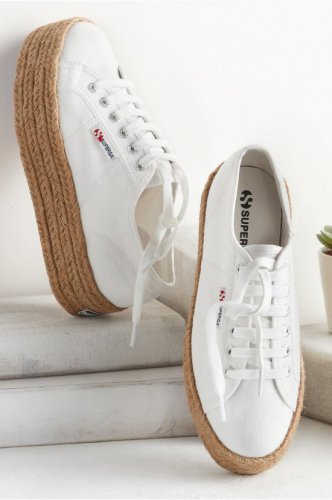 Superga Jute Platform Sneaker