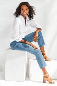 Petites The Ultimate Straight Cropped Jeans