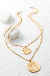 Double Coin Necklace