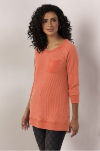 Petites Autumn Waffle Tee