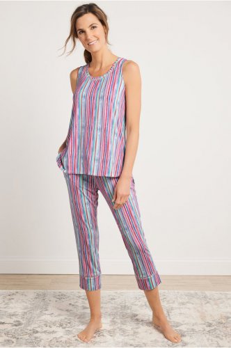 Petites Blissful Bamboo Brighten Up Crop Pants