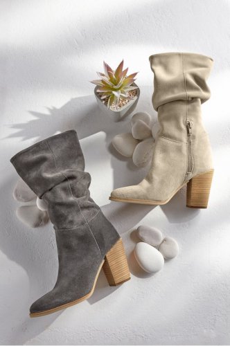 January Slouch Suede Boots