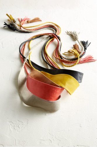 Rope Leather Wrap Belt