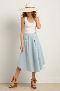 Crescent City Chambray Skirt