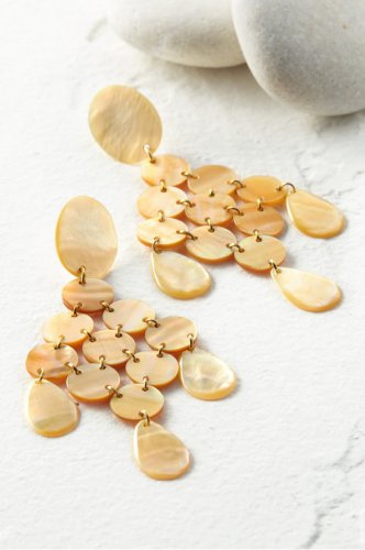 Mother-of-Pearl Chandelier Earrings