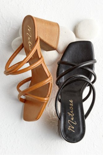 Strappy Slide Heel