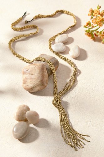Brass Braided Necklace