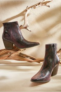 Red Snake Skin Boot