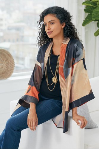 Ainsley Abstract Kimono