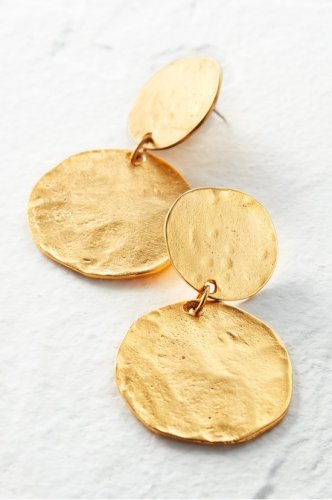Gold Coin Earrings