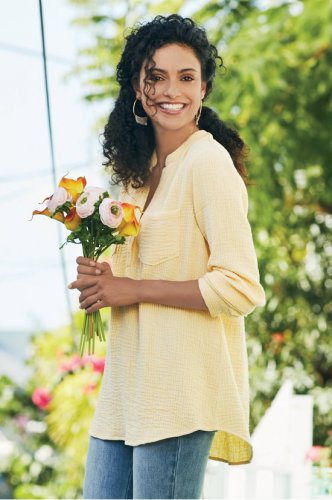 Elliana Gauze Pullover