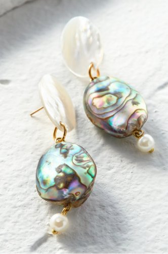 Abalone Pearl Earrings