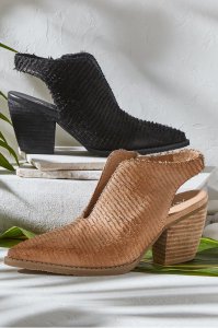 Hela Razer Leather Slingback Mule