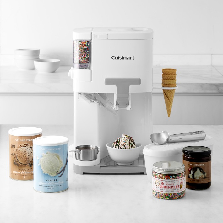 Cuisinart Soft Serve Ice Cream & Slushy Maker With Ice Cream Sundae Kit