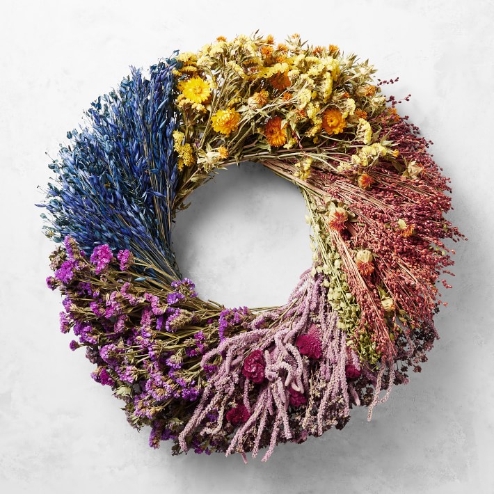 Electric Rainbow Live Wreath