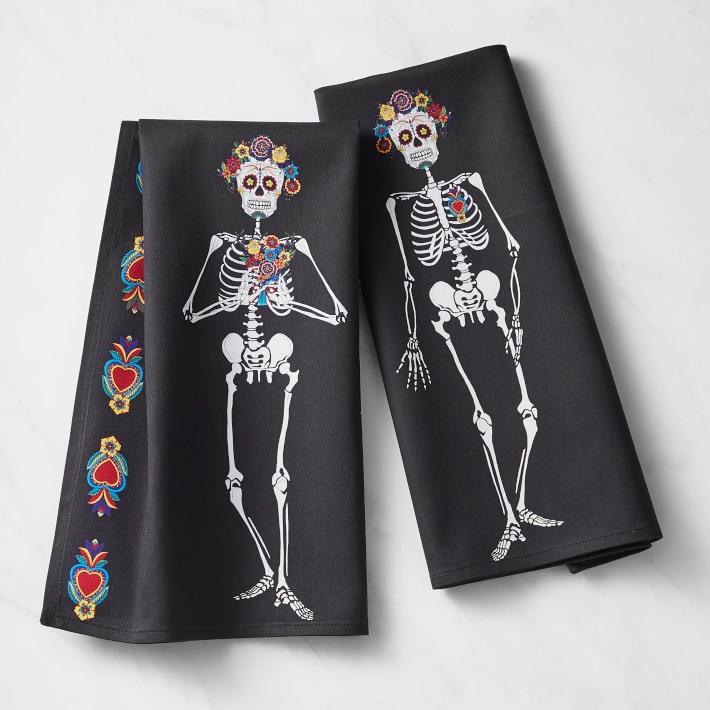 Day of the Dead Towels, Set of 2