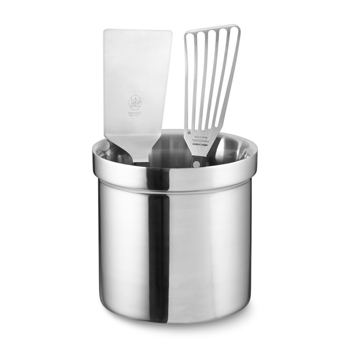 Stainless Steel Partitioned Utensil Holder