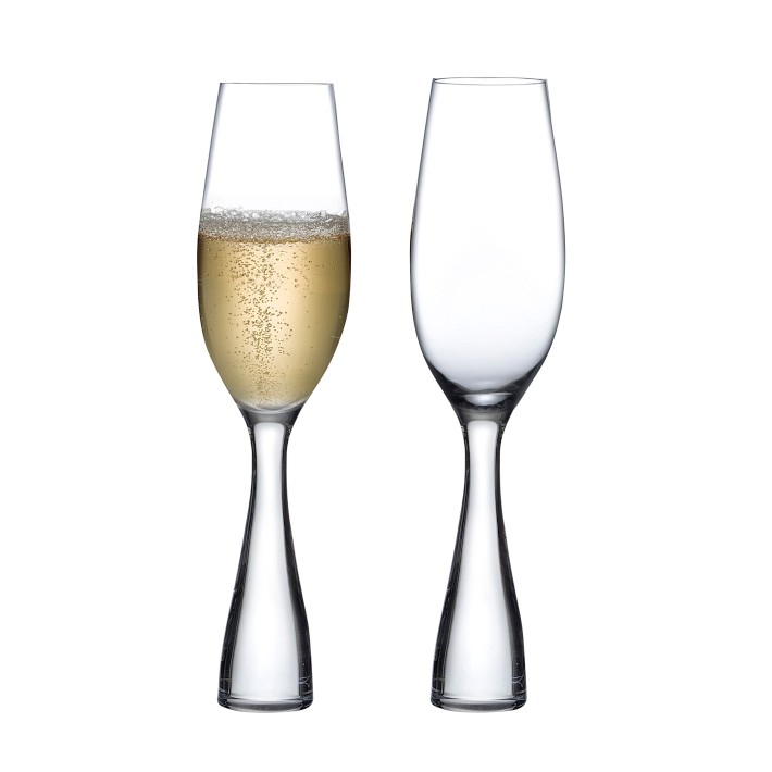 Nude Wine Party Champagne Glasses, Set of 2