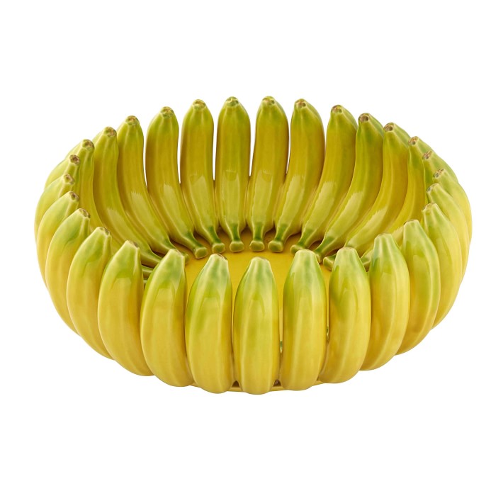 Bordallo Pinheiro Banana Madeira Centrepiece, Bananas