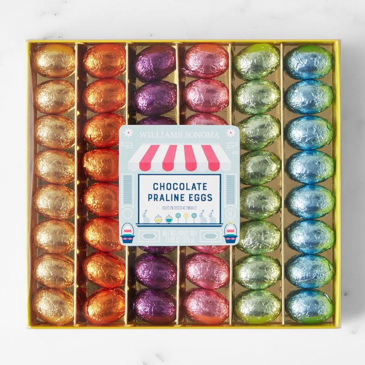 Chocolate Praline Rainbow Foiled Eggs