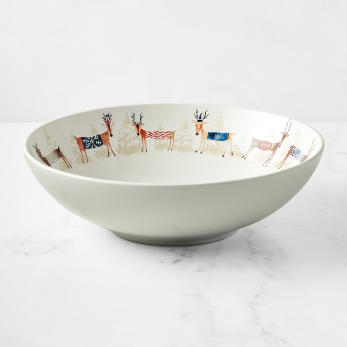Natale Reindeer Serving Bowl