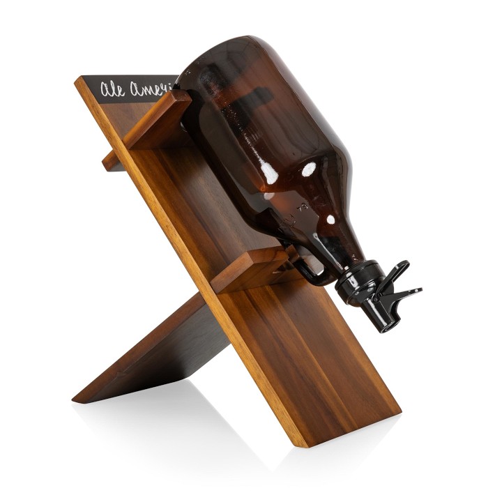 Growler Stand with Glass Growler