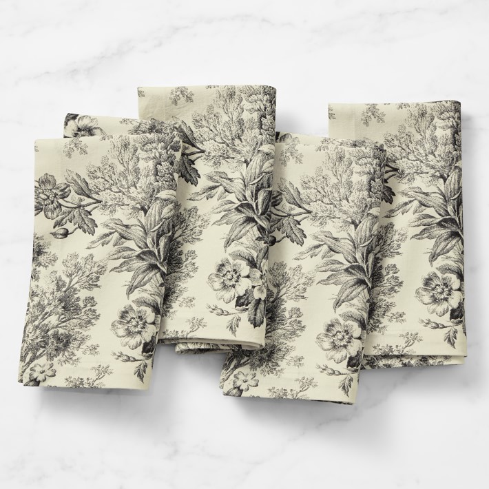 Botanical Toile Napkins, Set of 4