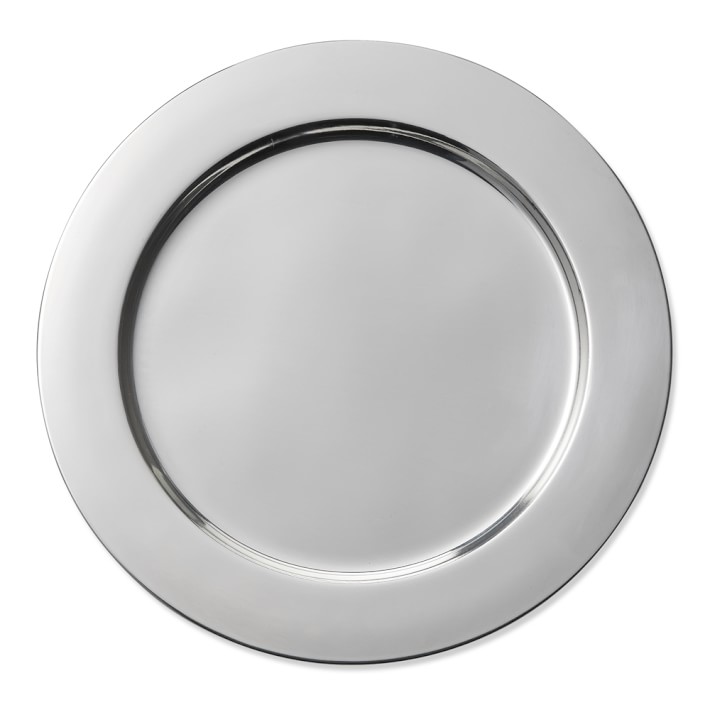 Metal Silver Chargers