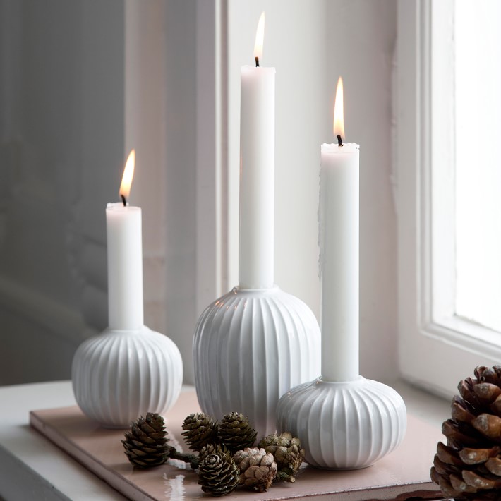 Kahler Hammershoi Candle Holders, Set of 3