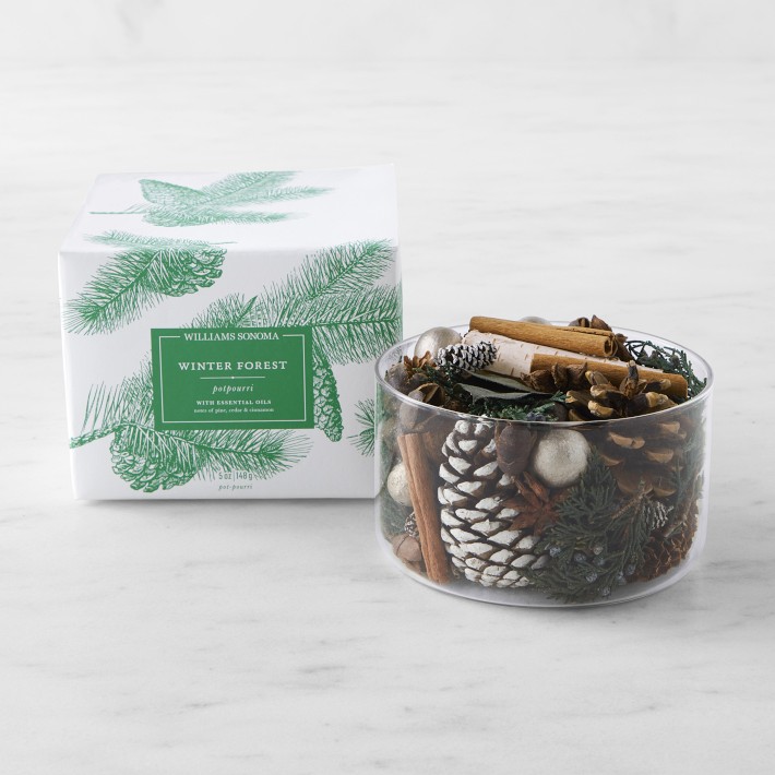 Winter Forest Glass Potpourri