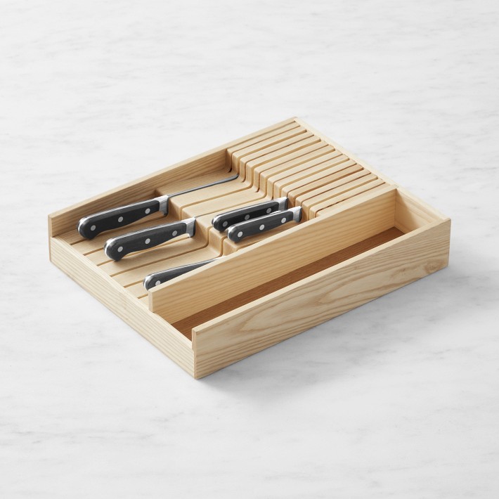 Hold Everything In Drawer Knife Holder Ashwood
