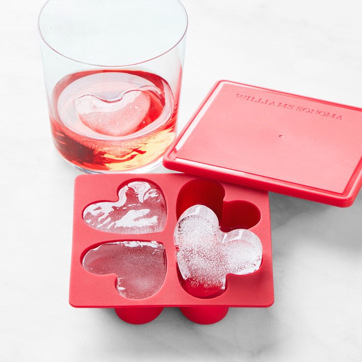 Heart Ice Cube Tray with Lid